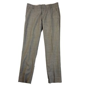 Banana Republic Women's 4S Martin Fit Taupe Heather Ankle Pants Preppy Career